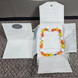 Kenneth Fron "Candy Corn" Colorful Beaded Necklace